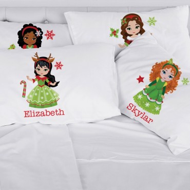 Winter Princess Personalized Kids Pillowcase