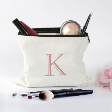 Customized Initial Makeup Bag