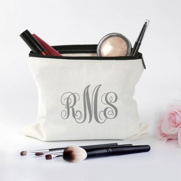 Customized Monogram Makeup Bag