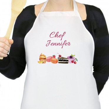 Personalized Pastry Chef Adult Apron