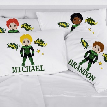 Custom Michael Super Hero Kids Pillowcase