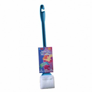Lees Glass or Acrylic Scrubber with Long Handle - Scrubber with 11 in. Long Handle - 2 Pieces