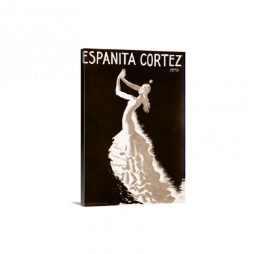 Espanita Cortez, Vintage Poster, by Paul Colin Wall Art - Canvas - Gallery Wrap