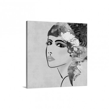 Art Deco Girl, Sepia Wall Art - Canvas - Gallery Wrap