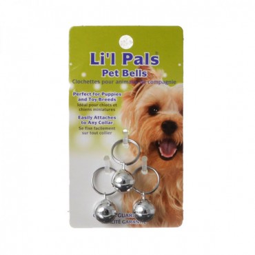 Li'l Pals Pet Bells - Silver - Silver Pet Bells - 3 Pieces