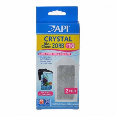 API Crystal Bio-Chem Zorb for Super Clean Power Filter - Size 10 - 2 Pack - 4 Pieces