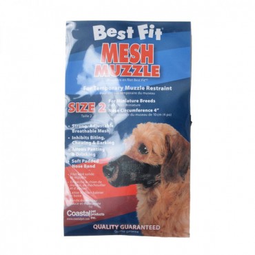 Nylon Fabridog Best Fit Muzzle - Size 2 - Dogs 7-12 lbs - 2 Pieces