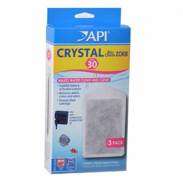 API Crystal Bio-Chem Zorb for Super Clean Power Filter - Size 30 - 3 Pack