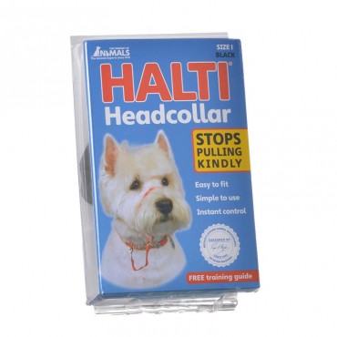 Halti Original Headcollar for Dogs Black - Size 1 - Small Dogs