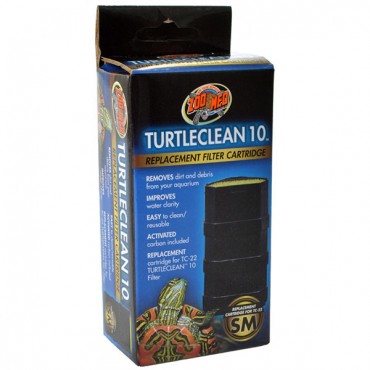 Zoo Med Turtle Clean Replacement Filter Cartridge - Small - 1 Count - 10 Gallons - 4 Pieces