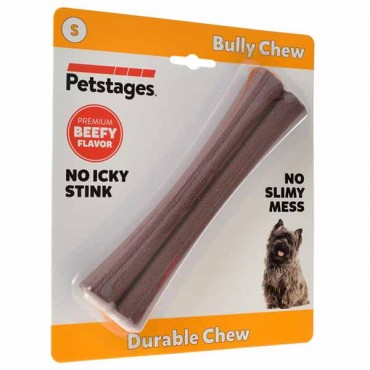 Pet stages Bully Stick Chew Toy - Small - 1 Count - 6.5 in. L x 5.5 in. W x .75 in. H - 2 Pieces