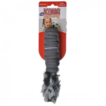 Kong Bendeez Tails Dog Toy - Gray - Small - 1 Pack - 2 Pieces