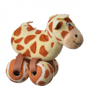 Kong Tennis-hoes Dog Toy - Giraffe - Small - 1 Pack - 2 Pieces
