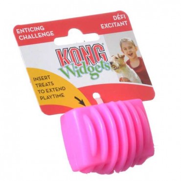 Kong Widgets Chomp Dog Toy - Small - 2.5 in. L x 1 in. W - Assorted Colors - 2 Pieces