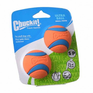 Chuckit Ultra Balls - Small - 2 Count - 2 in. Diameter - 2 Pieces