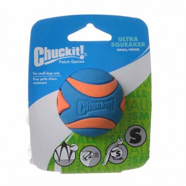 Chuck-it Ultra Squeaker Ball Dog Toy - Small - 2 in. Diameter - 4 Pieces
