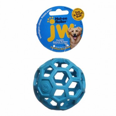 JW Pet Hol-ee Roller Rubber Dog Toy - Assorted - Small - 3.5 in. Diameter - 1 Toy - 3 Pieces