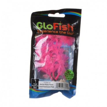GloFish Pink Aquarium Plant - Small - 4 in. - 5.5 in. High - 6 Pieces
