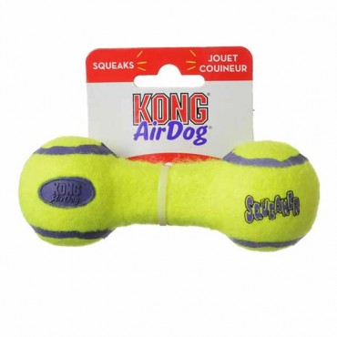 Kong Air Kong Dumbbell Squeaker - Small - 5.5 in. Long - 3 Pieces
