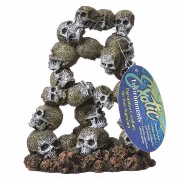 Exotic Environments Skull Archway Aquarium Ornament - Small - 5.5 in. L x 3.25 in. W x 6.5 in. H