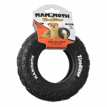 Mammoth Tire Biter Dog Chew Toy - Small - 6 in. Diameter - 2 Pieces