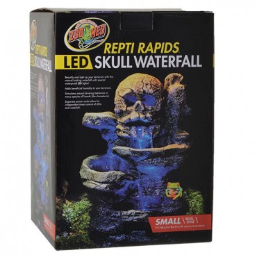 Zoo Med Repti Rapids LED Skull Waterfall - Small - 7.5 in. L x 5.25 in. W x 11.25 in. H