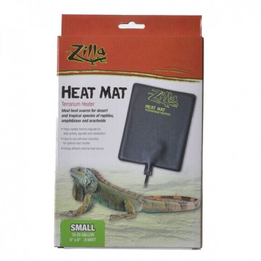 Zilla Heat Mat Terrarium Heater - Small - 8 Watt - 10-20 Gallon Tanks - 6 in. x 8 in.