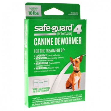 8 in 1 Pet Products Safe-Guard 4 Canine Dewormer - Small Dog - 3 x 1 Gram - 2 Pieces