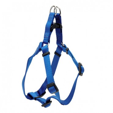 Tuff Collar Nylon Adjustable Comfort Harness - Blue - Small - Girth Size 16 in. - 26 in.
