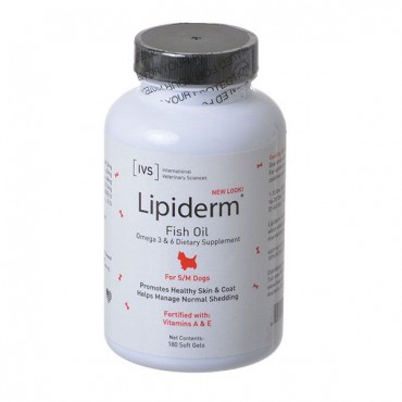 IVS Lipiderm Fish Oil - Small/Medium Dogs - 180 Soft Gels