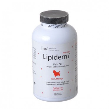 IVS Lipiderm Fish Oil - Small/Medium Dogs - 500 Soft Gels