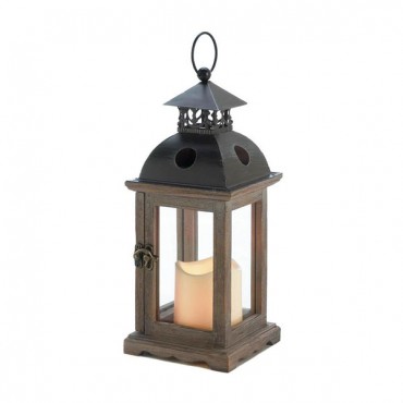 Small Monticello Lantern with LED Candle