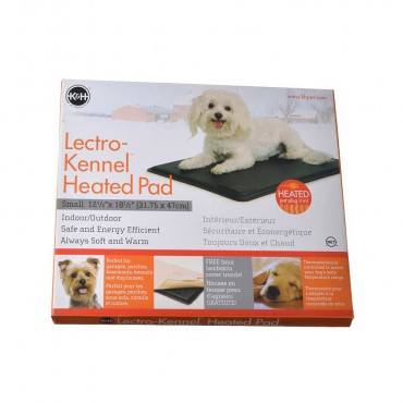 K and H Pet Products Lectro Kennel Heating Pad and Cover - Indoor Outdoor - Small - 18.5 L x 12.5 W x .5 H