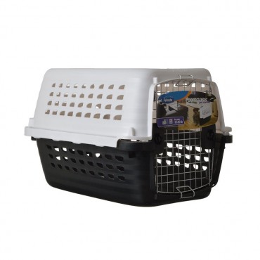 Petmate Compass Kennel - Black and Metalic White - Small - 24.6