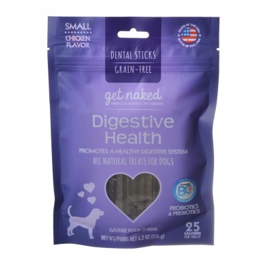 Get Naked Digestive Health Dental Dog Chews - Small 6.2 oz