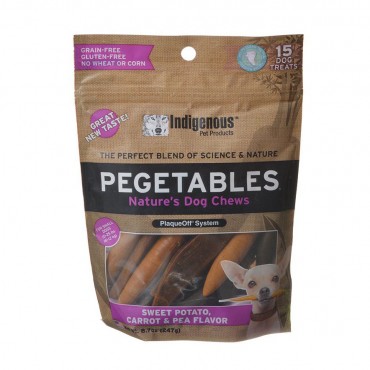 Indigenous Pegetables Natures Dog Chew -  Small - 8.4 oz