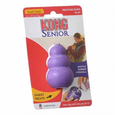 Kong Senior Dog Toy - Purple - Small - 2 Pieces