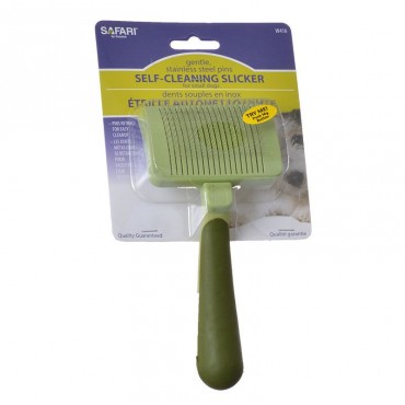 Safari Self Cleaning Slicker Brush - Small Dogs - 7.5 Long x 3.5 Wide