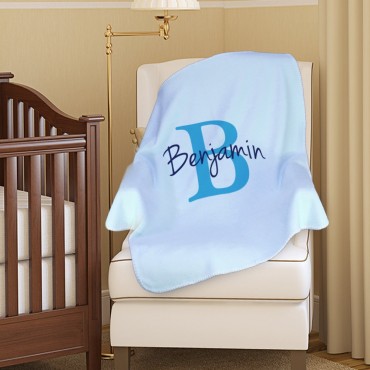 Personalized Plush Baby Blanket