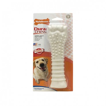 Nylabone Dura Chew Smooth White Dog Bone - Chicken Flavor - Souper - 1 Pack