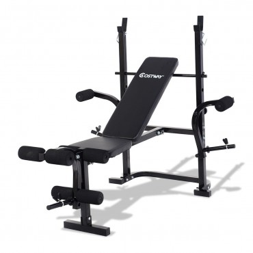 Adjustable Weight Lifting Sit - Up Multi - Function Fitness Bench