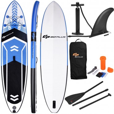 10.5 Ft. SUP Inflatable Stand Up Paddle Board With Adjustable Backpack