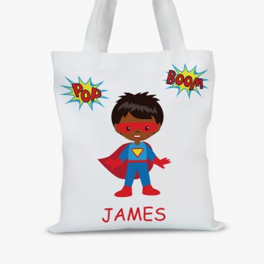 Super Hero Personalized Character Tote Bag
