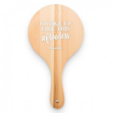 Wooden Hand Mirror - flawless