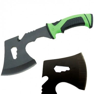 Defender Multi Purpose Camping Steel Hunting Tactical Survival 11 in. Steel Axe with Nylon Sheath