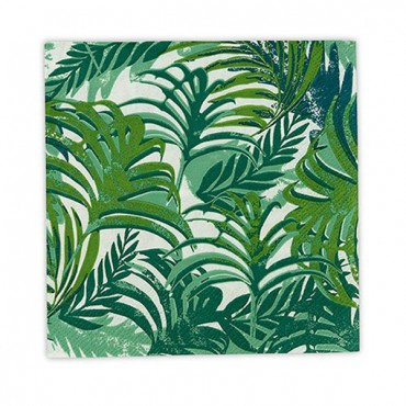Tropical Leaves Cocktail Napkins - Small