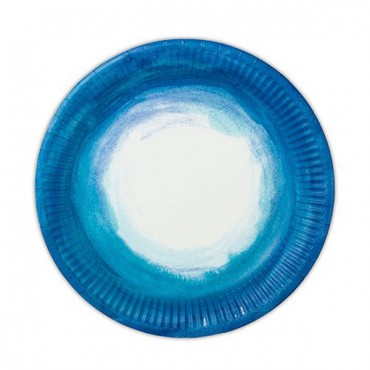 Aqueous Round Paper Plates - 2 Pieces