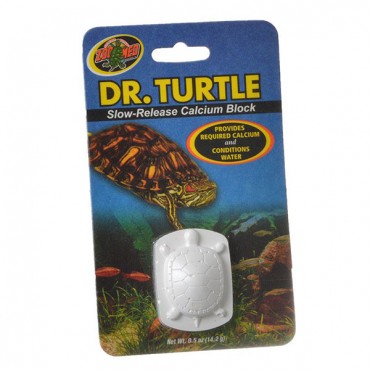 Zoo Med Dr. Turtle Slow Release Calcium Block - Treats up to 15 Gallons - .5 oz - 8 Pieces