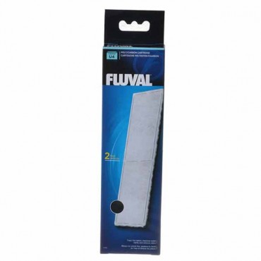 Fluval Underwater Filter Stage 2 Polyester/Carbon Cartridges - U4 Filter Cartridge - 2 Pack - 2 Pieces