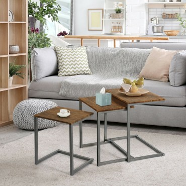 3 Pices Multifunctional Coffee End Table Set
